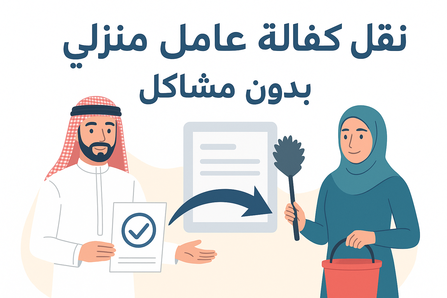 نقل كفالة عامل منزلي بدون مشاكل